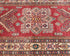 12 Feet Red Kazak Afghan Hand Knotted Wool Runner Rug